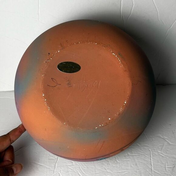 Hull Clayworks Southwestern Native American Hand Painted Clay Pottery Vase Signe - Picture 8 of 8